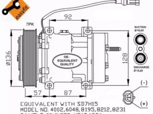 KOMPRESSOR DAF XF105 10.05-: 1458999