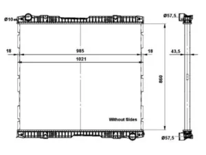 WASSERKÜHLER FÜR SCANIA R AB 03.04-: 1527653