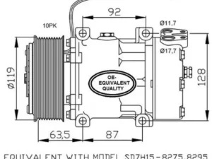 KLIMAANLAGE KOMPRESSOR SCANIA P/G/R/T: 1531196